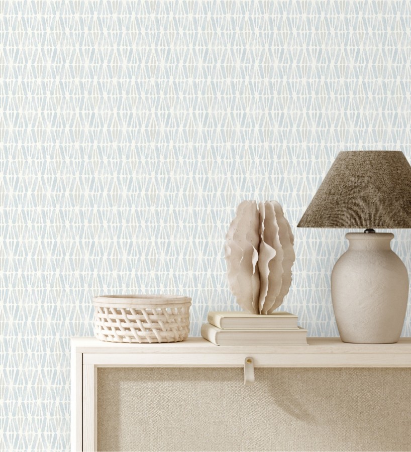 Papel pintado geométrico con trazos de acuarela fondo texturizado  Kampala Marks 684320