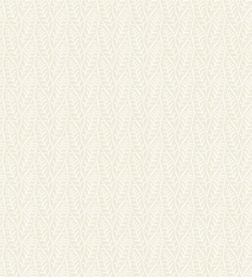 Papel pintado de hojas color arena entrelazadas estilo cottage country  Kigali Leaves 684323