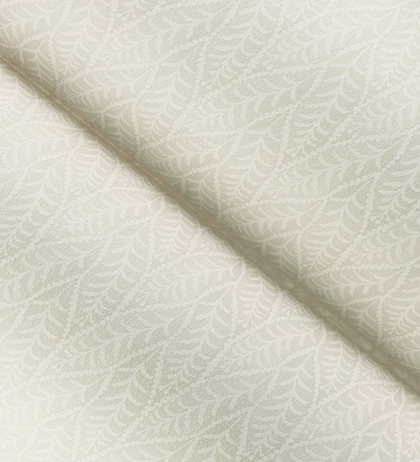 Papel pintado de hojas color arena entrelazadas estilo cottage country  Kigali Leaves 684323