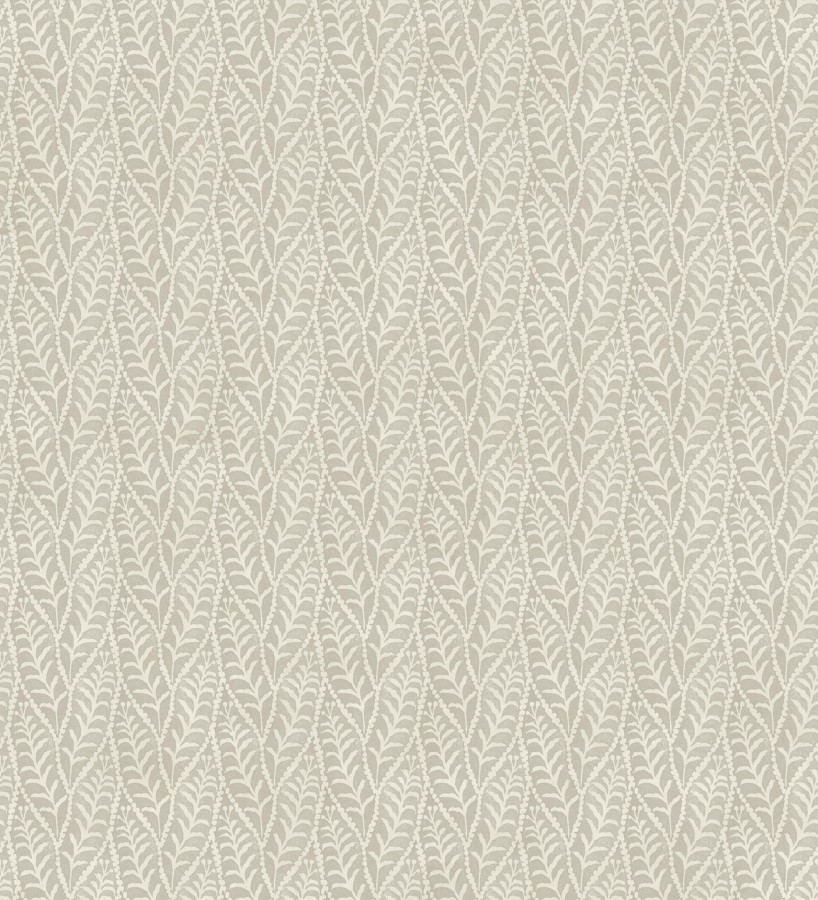 Papel pintado de hojas tono taupe entrelazadas estilo cottage country  Kigali Leaves 684324