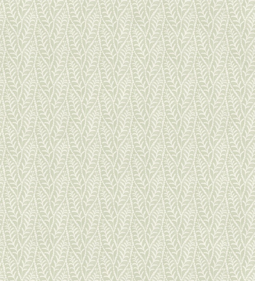 Papel pintado de hojas verde entrelazadas estilo cottage country  Kigali Leaves 684325