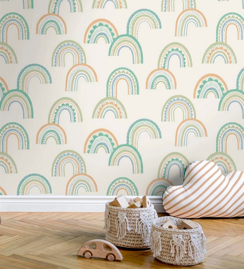 Papel pintado de arcoíris mágicos estilo étnico  Arlo Happy 684343