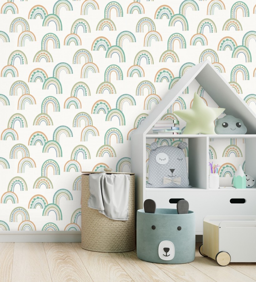 Papel pintado de arcoíris mágicos estilo étnico  Arlo Happy 684343