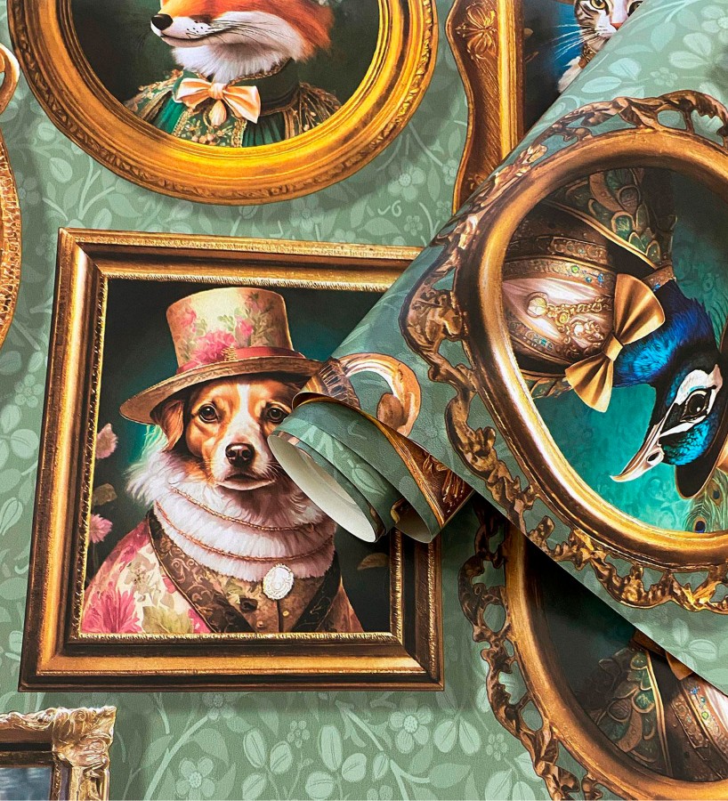 Papel pintado galería retratos animales aristócratas  Felix Dapper 684349