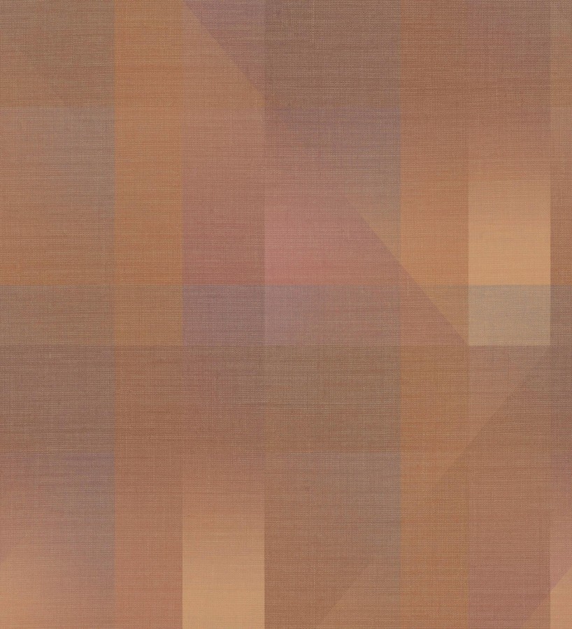 Papel pintado geometría de lino en tonos rojizos  Eindhoven Overlay 684364