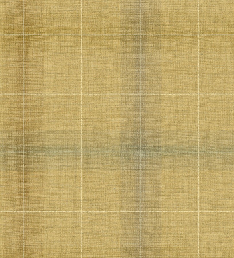 Papel pintado cuadros escoceses tartan fondo amarillo mostaza  Nottingham Expansive 684371