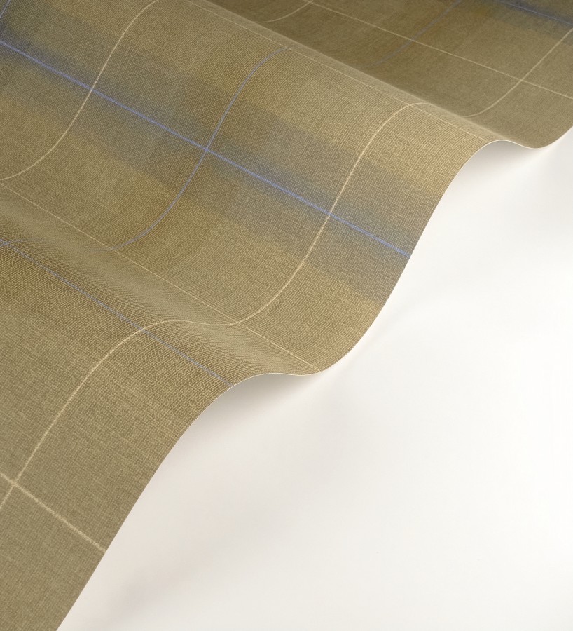 Papel pintado cuadros escoceses tartan fondo marrón camel  Nottingham Expansive 684374