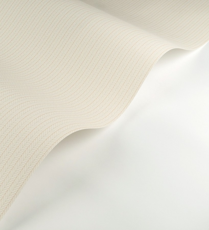 Papel pintado textil con diseño de espigas color crema  Houston Plaited 684375