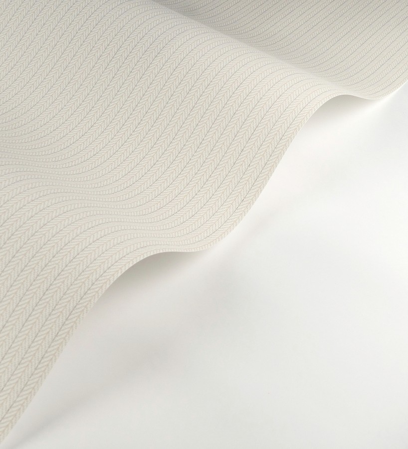 Papel pintado textil con diseño de espigas color beige claro  Houston Plaited 684377