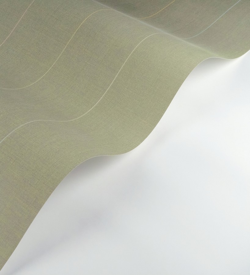 Papel pintado de rayas finas sobre lino tintado en blanco roto  Turia Striated 684382