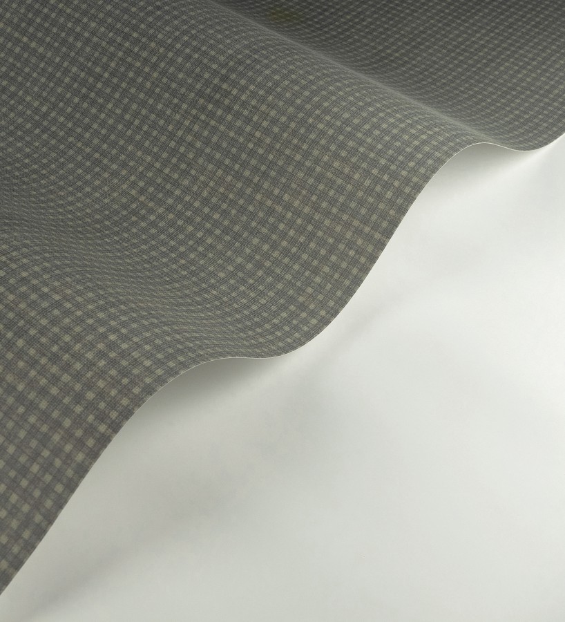 Papel pintado tejido de microcuadros tonos oscuro  Lozoya Crossed 684384