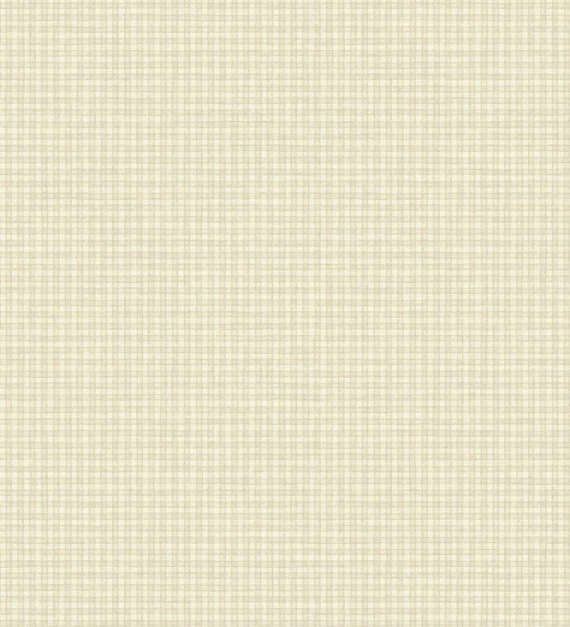 Papel pintado tejido de microcuadros tonos beige y arena  Lozoya Crossed 684385