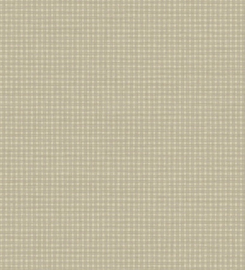 Papel pintado tejido de microcuadros tonos beige grisáceos  Lozoya Crossed 684387