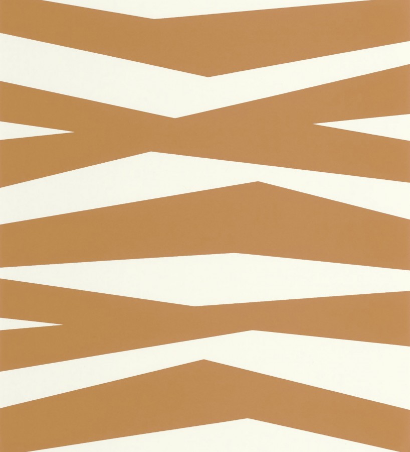 Papel pintado abstracción lineal en relieve arenoso tono terracota  Ibiza Intertwined 684393