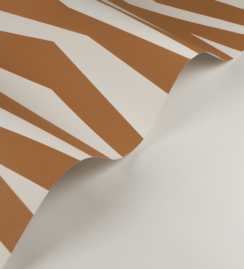 Papel pintado abstracción lineal en relieve arenoso tono terracota  Ibiza Intertwined 684393