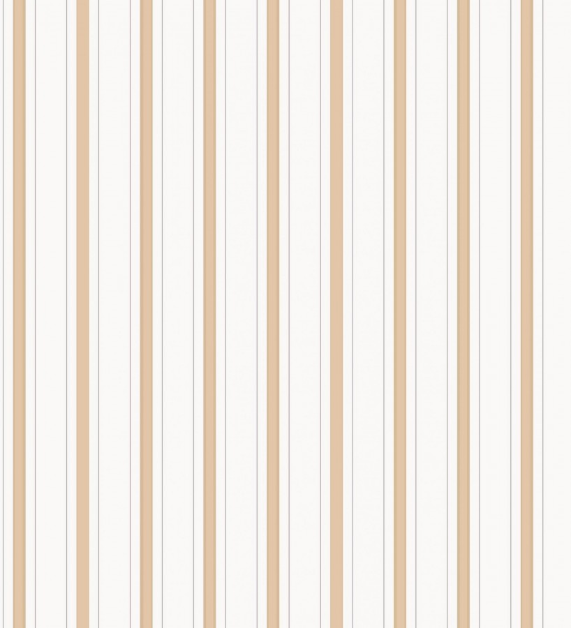 Papel pintado rayas clásicas finas ocre  Albert Stripes 684437