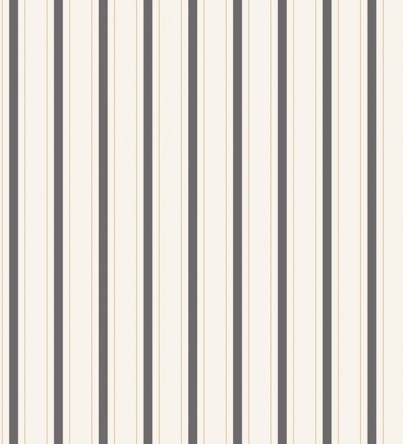 Papel pintado rayas clásicas finas gris carbón  Albert Stripes 684441