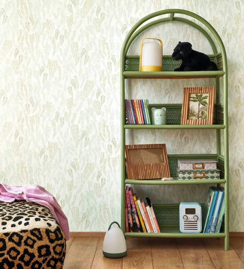 Papel pintado de hojas en tonos verdes  Lara Willow 684466