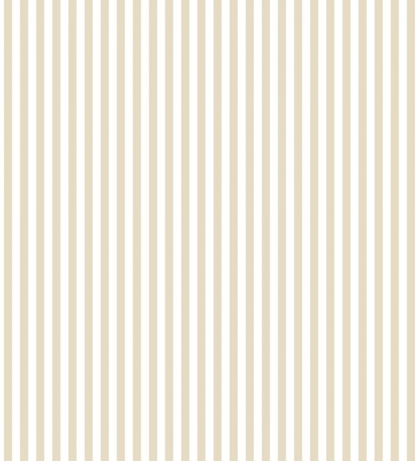 Papel pintado rayas finas infantiles beige y blancas  Andy Stripes 684489