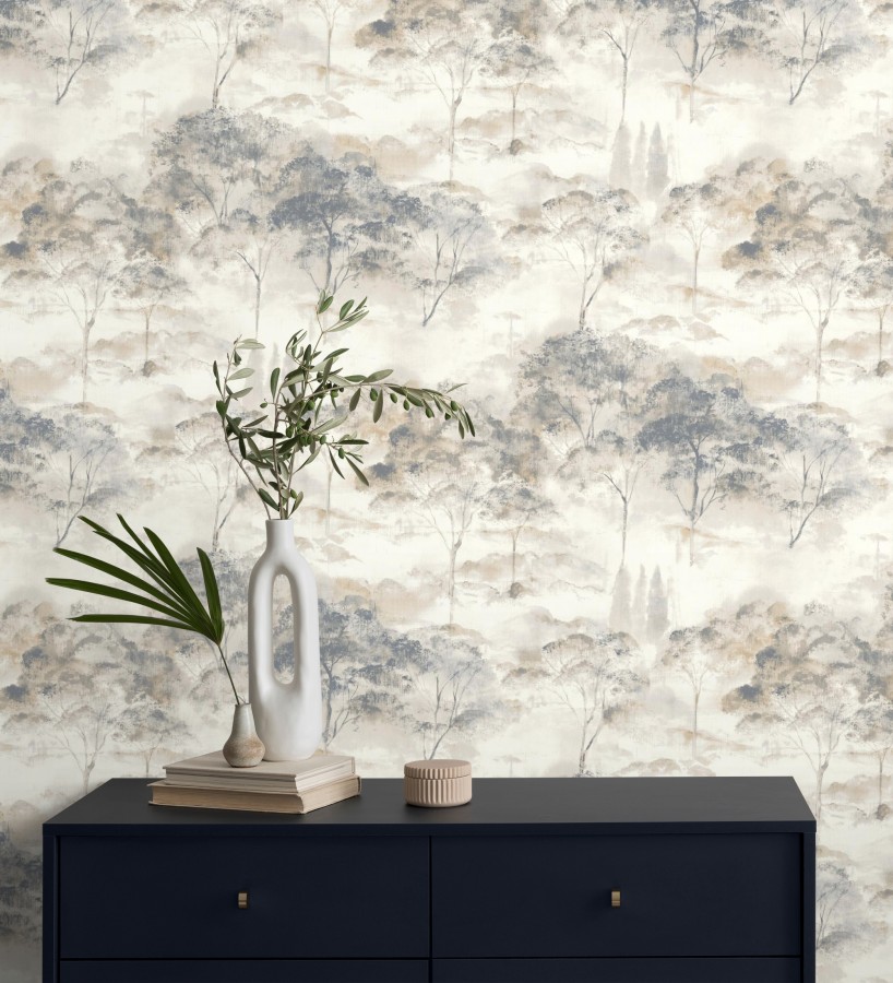 Papel pintado lienzo de árboles al óleo estilo impresionismo tradicional  Giverny Artistic 684497