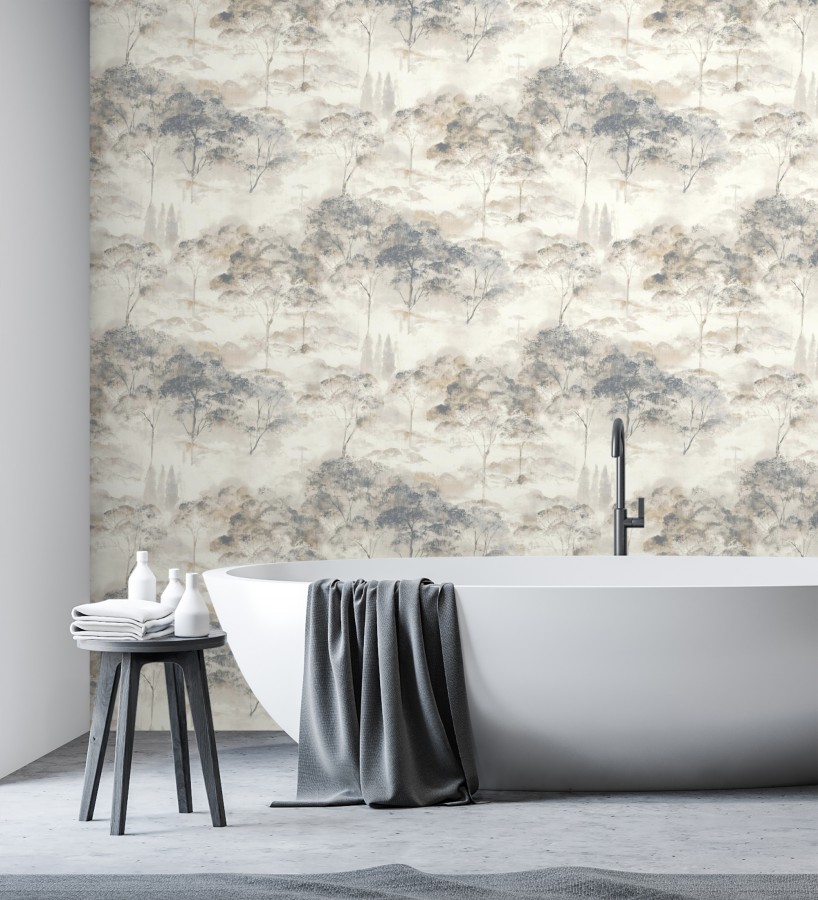 Papel pintado lienzo de árboles al óleo estilo impresionismo tradicional  Giverny Artistic 684497