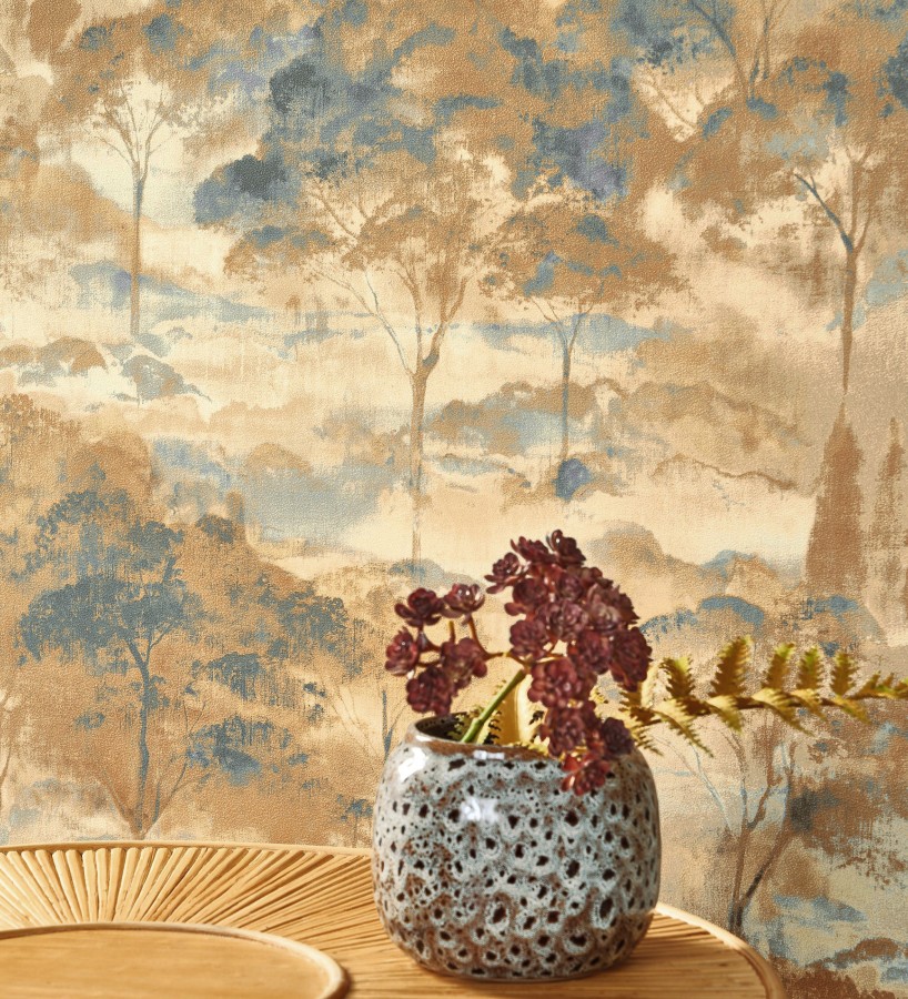 Papel pintado lienzo de árboles al óleo estilo impresionismo tradicional  Giverny Artistic 684498