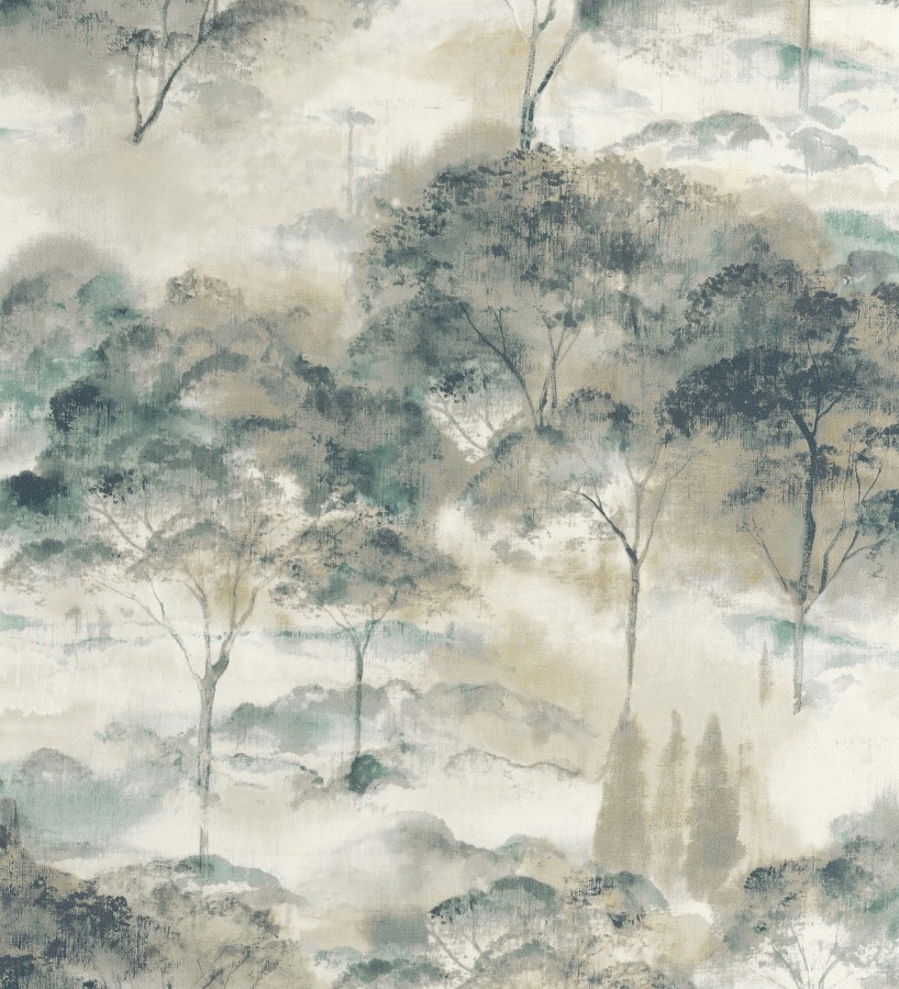 Papel pintado lienzo de árboles al óleo estilo impresionismo tradicional  Giverny Artistic 684499