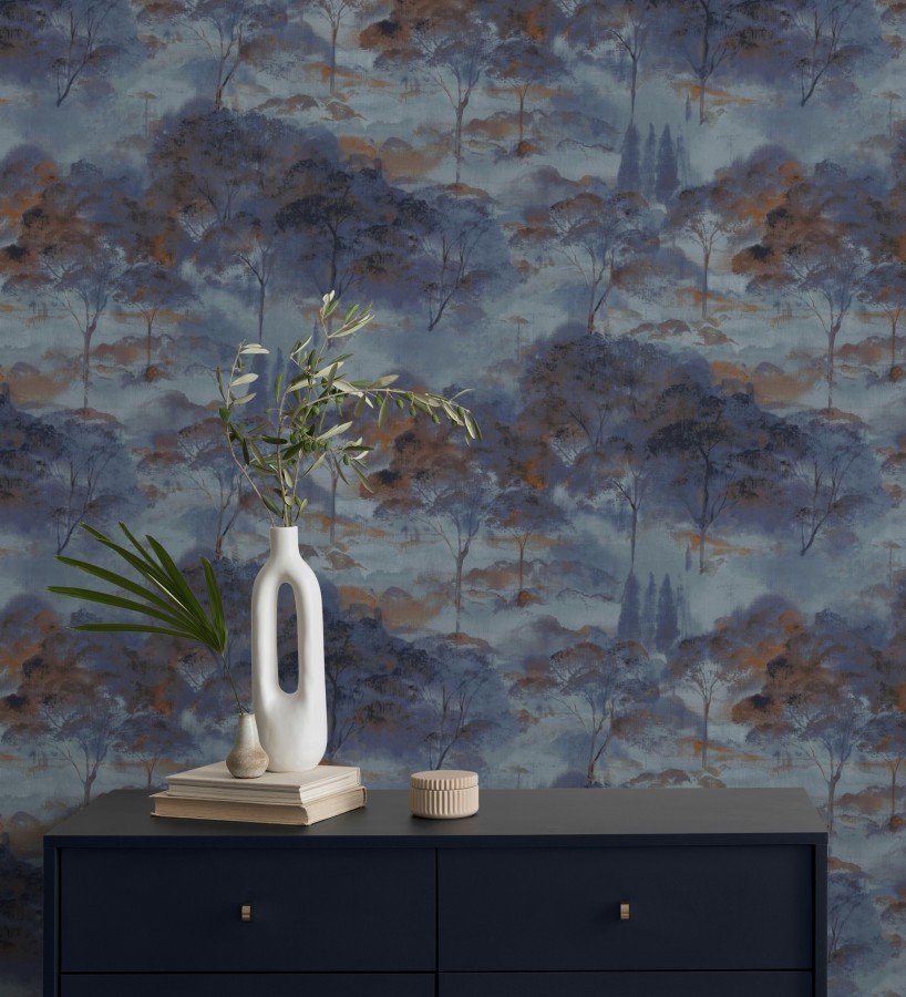 Papel pintado lienzo de árboles al óleo estilo impresionismo tradicional  Giverny Artistic 684500
