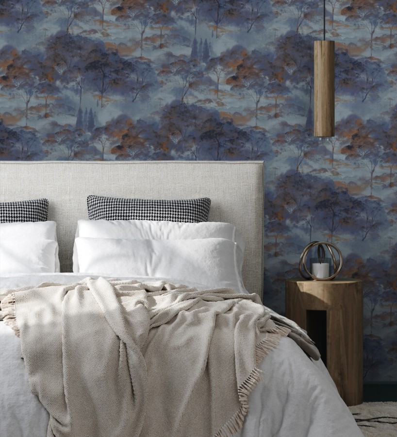 Papel pintado lienzo de árboles al óleo estilo impresionismo tradicional  Giverny Artistic 684500