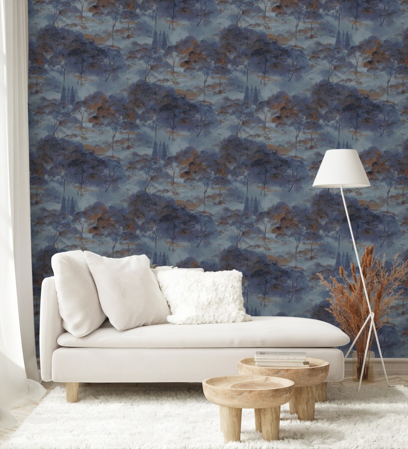 Papel pintado lienzo de árboles al óleo estilo impresionismo tradicional  Giverny Artistic 684500