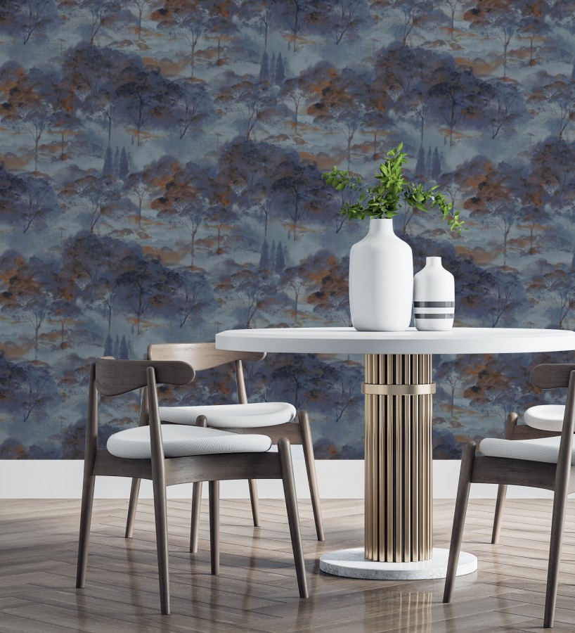 Papel pintado lienzo de árboles al óleo estilo impresionismo tradicional  Giverny Artistic 684500
