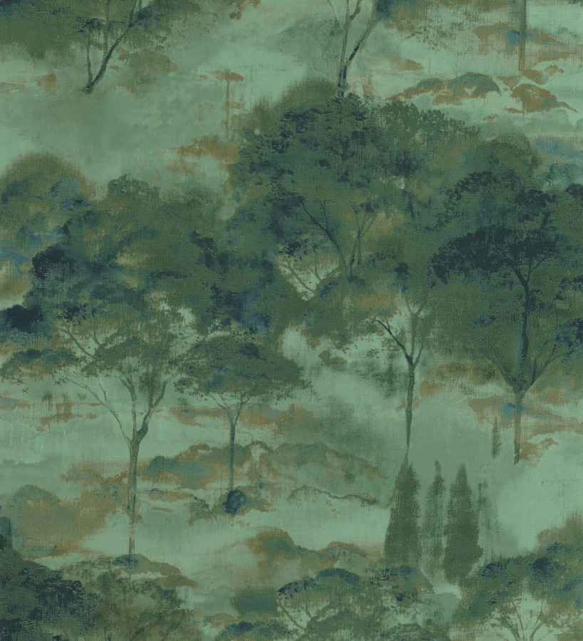 Papel pintado lienzo de árboles al óleo estilo impresionismo tradicional  Giverny Artistic 684501
