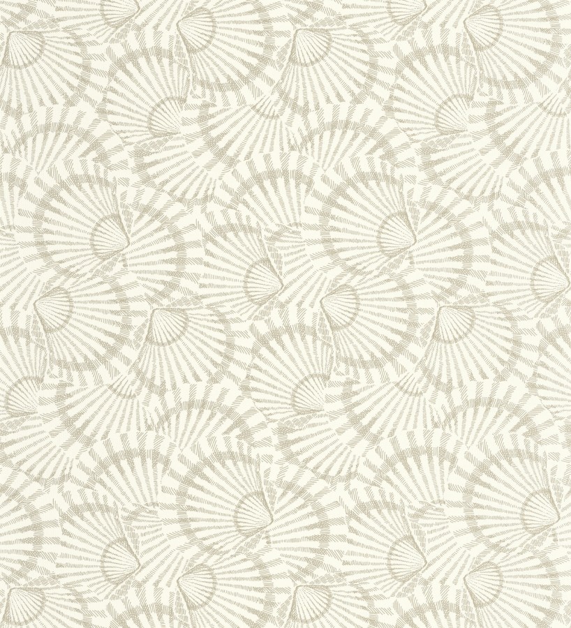 Papel pintado conchas marinas texturizadas en relieve textil  Salina Layered 684507