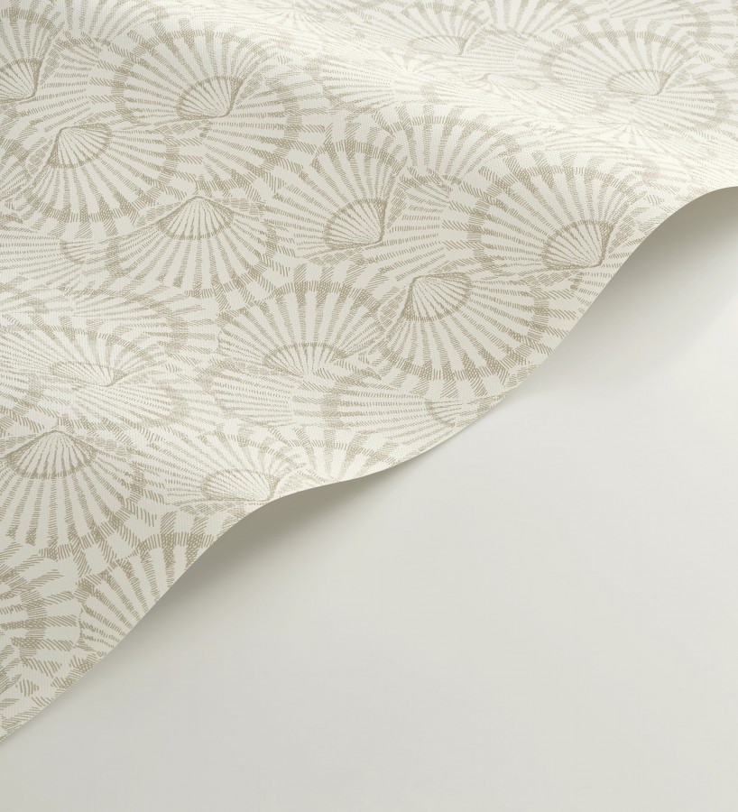 Papel pintado conchas marinas texturizadas en relieve textil  Salina Layered 684507