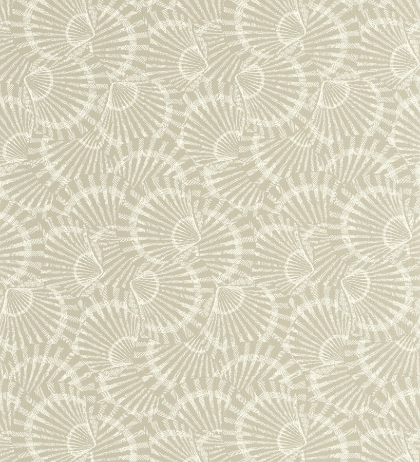 Papel pintado conchas marinas texturizadas en relieve textil  Salina Layered 684508