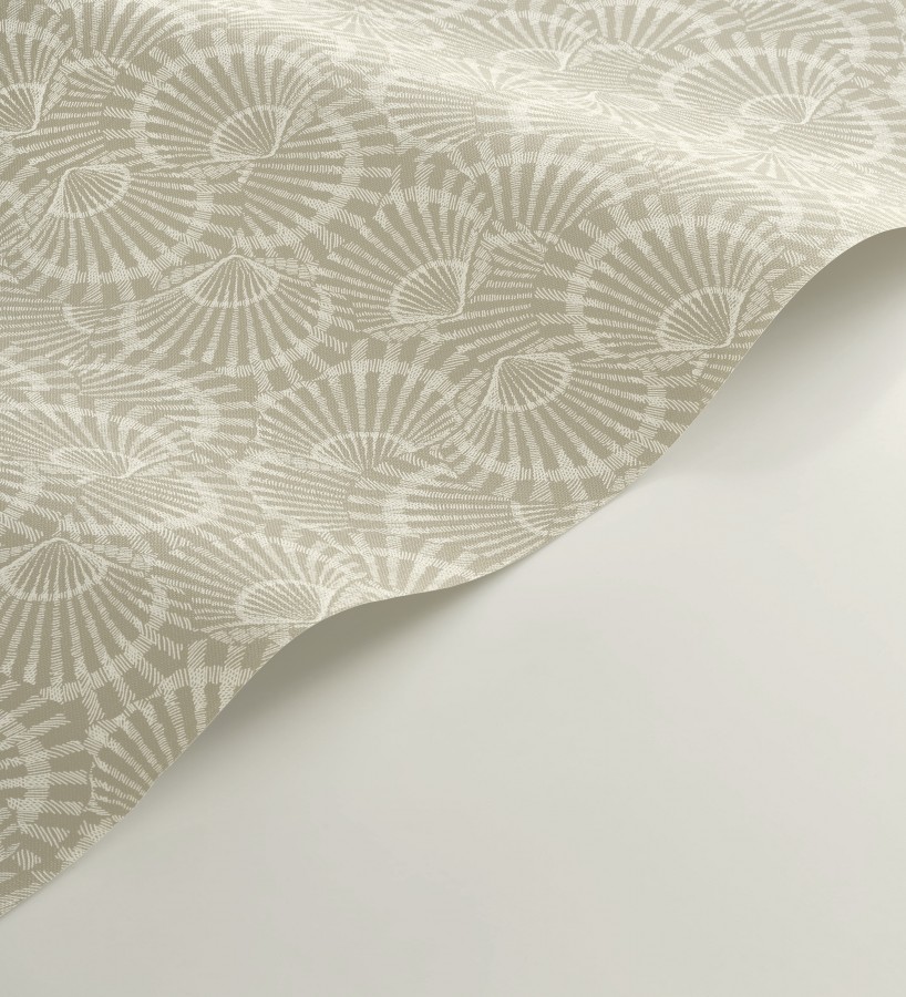 Papel pintado conchas marinas texturizadas en relieve textil  Salina Layered 684508