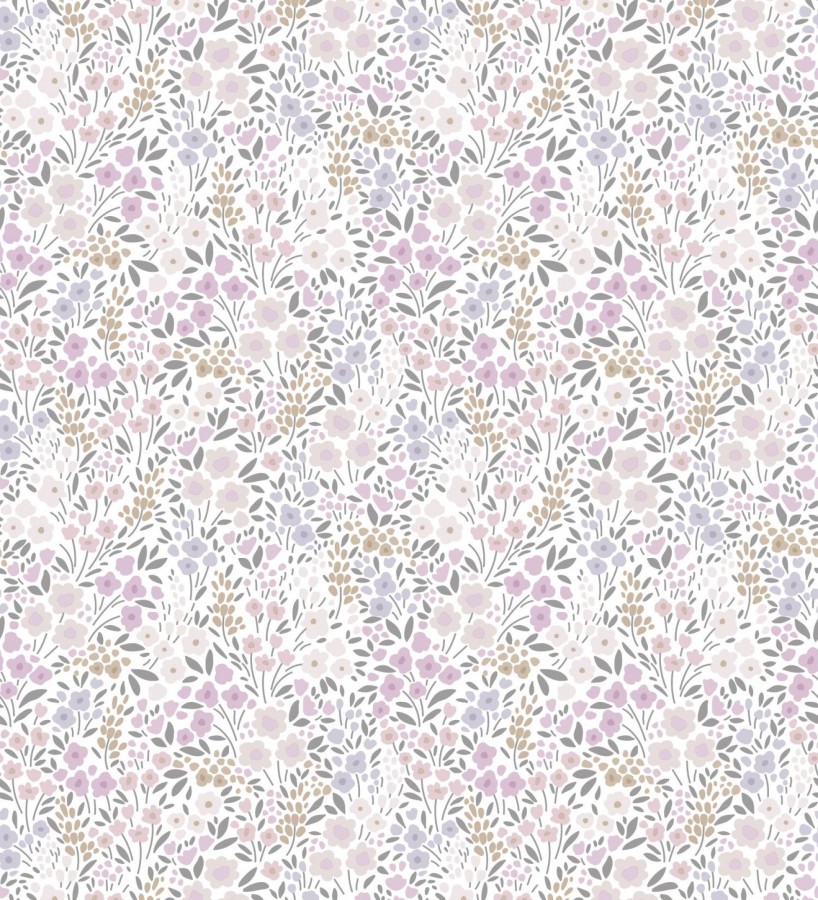Papel pintado liberty floral mini tonos violeta  Alina Dainty 684539