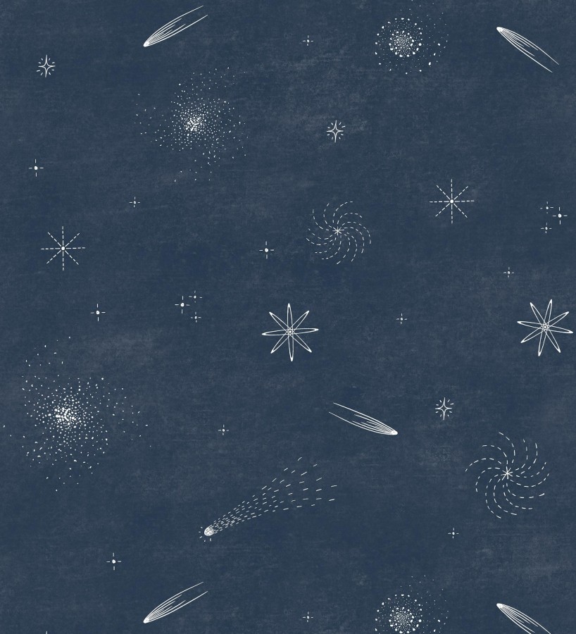 Papel pintado estrellas y galaxias fondo azul noche  Parisian Stellar 684554