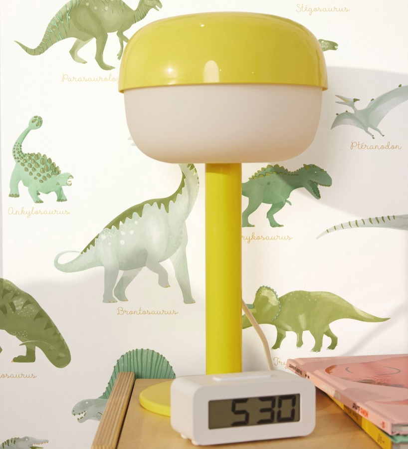 Papel pintado jurásico de dinosaurios fondo blanco  Yukon Jurassic 684559