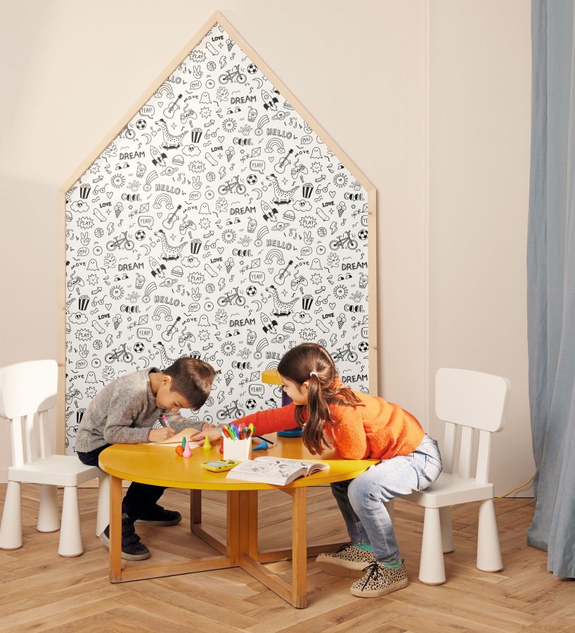 Papel pintado de emoticonos lifestyle infantil para niños  Denver Outdoor 684572