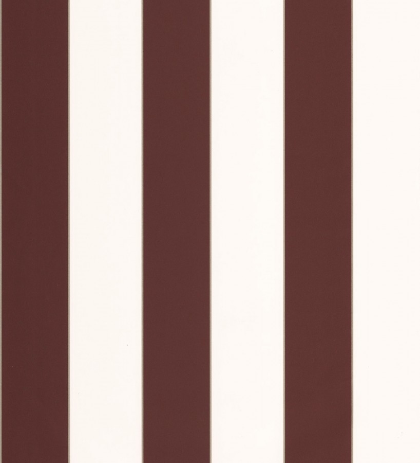 Papel pintado de rayas tonos burdeos con líneas finas doradas  Diana Stripes 684574