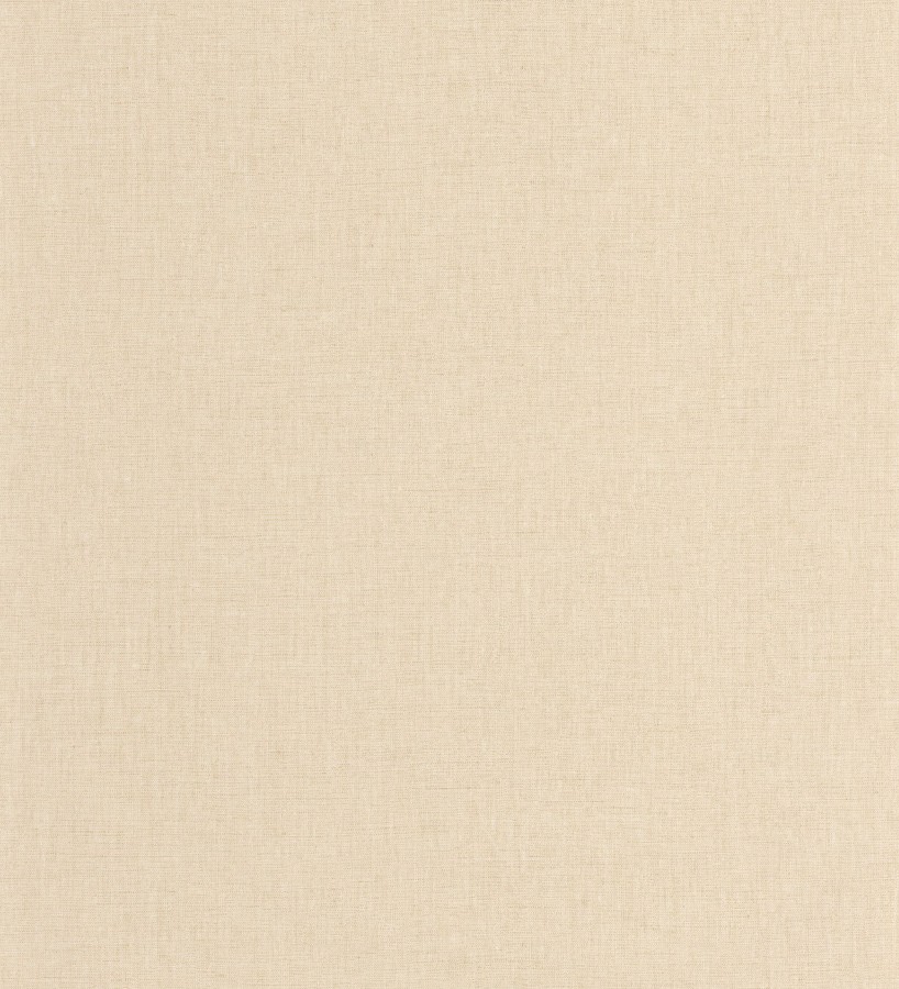 Papel pintado liso tejido de lino trama fina color beige  Batty Plain 684590