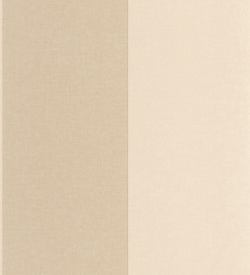 Papel pintado de rayas anchas con textura textil en tonos almendra  Limerick Lofted 684597