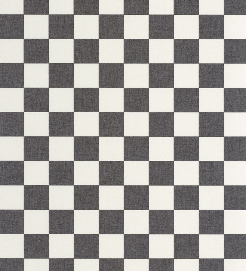 Papel pintado cuadros vichy negro retro chic  Niger Squared 684611
