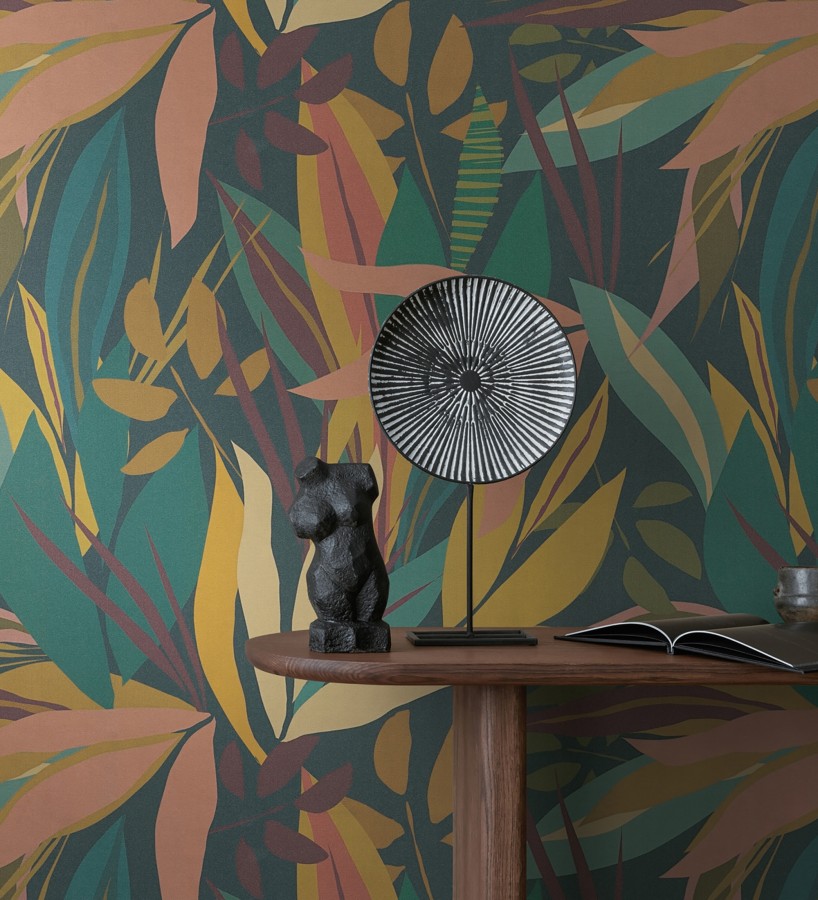 Papel pintado selva tropical abstracta  Djuna Sartoria 684617