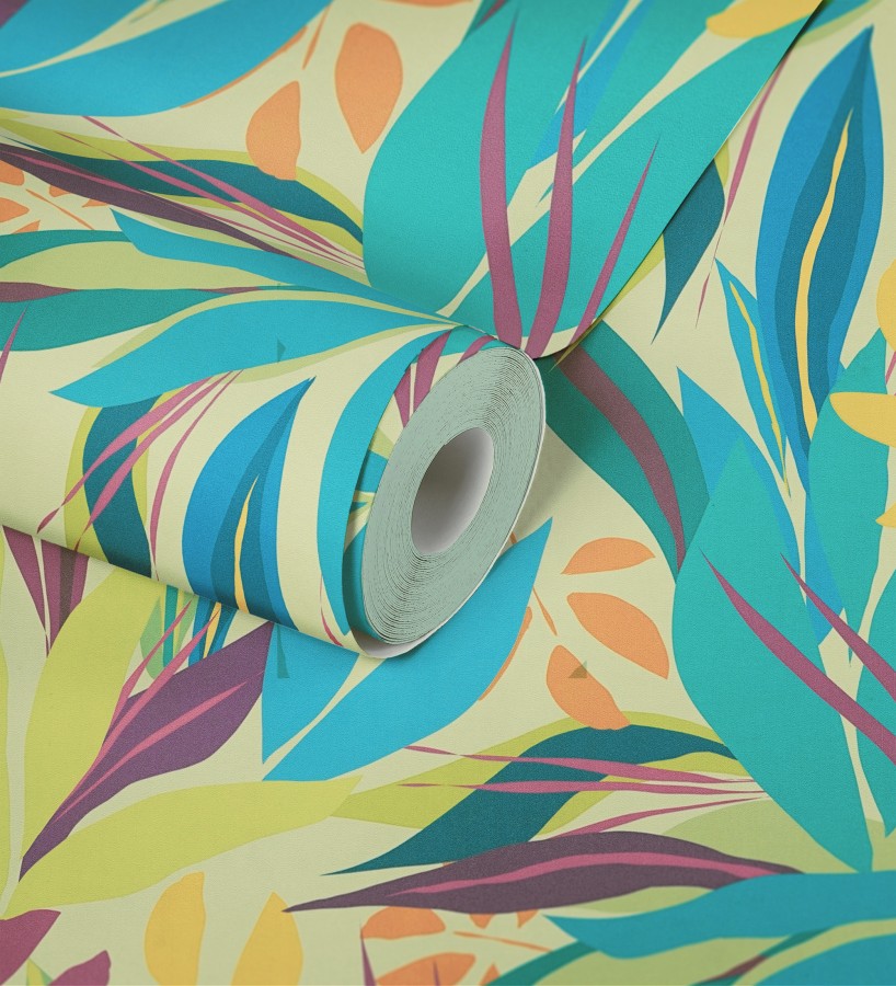 Papel pintado selva tropical abstracta  Djuna Sartoria 684618