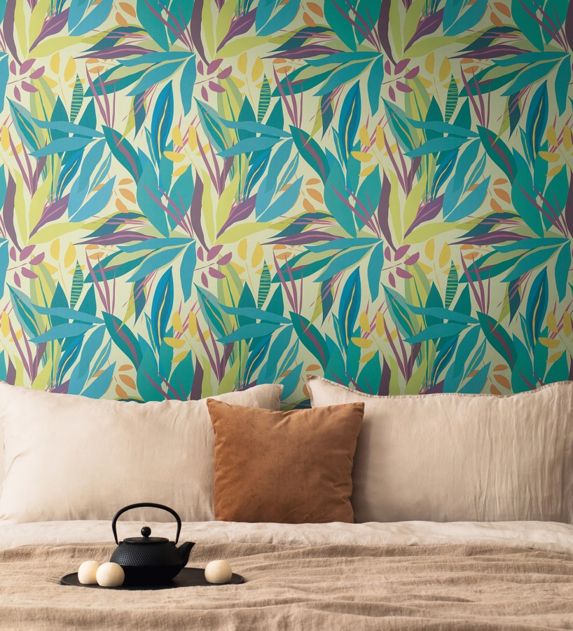 Papel pintado selva tropical abstracta  Djuna Sartoria 684618