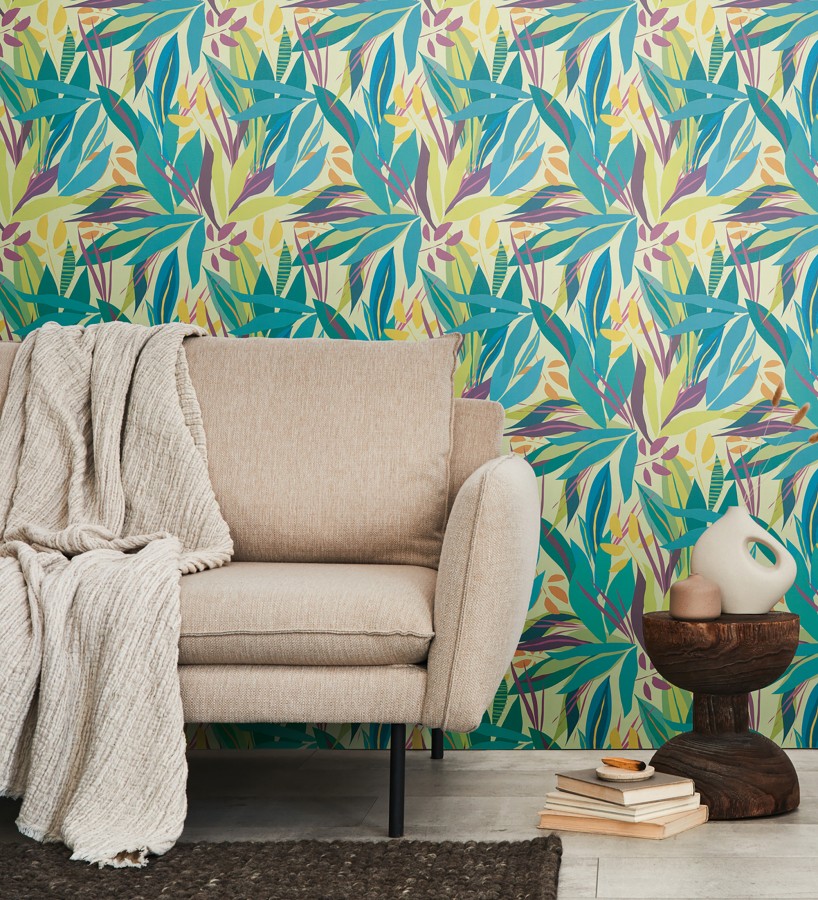 Papel pintado selva tropical abstracta  Djuna Sartoria 684618