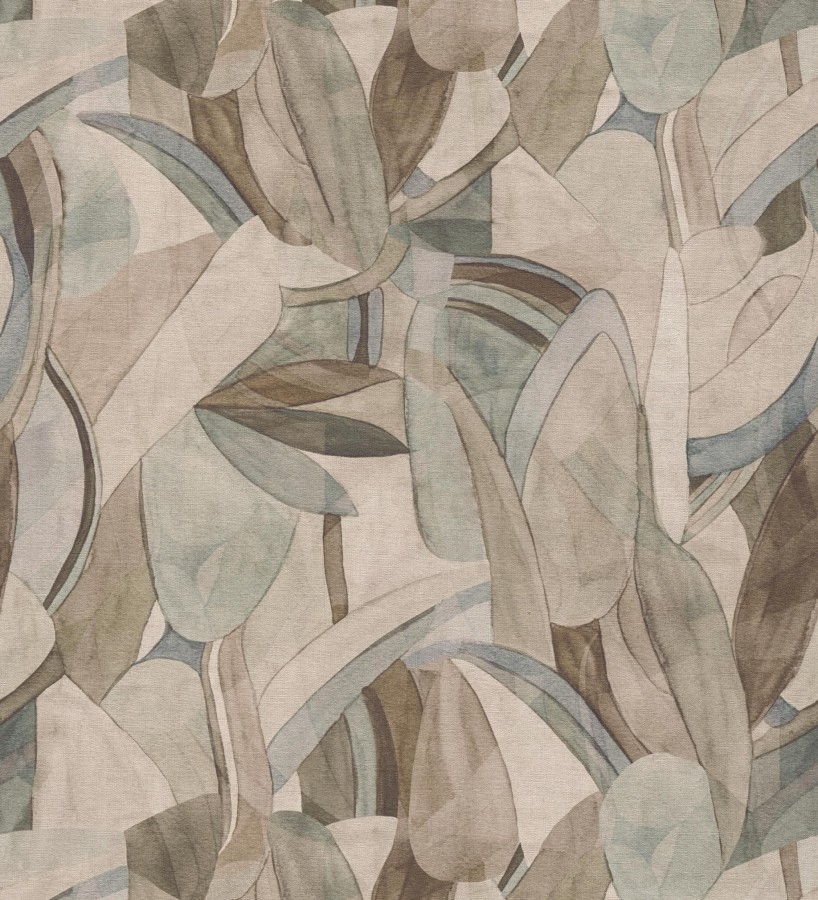 Papel pintado arte botánico abstracto texturizado  Hallstatt Slubbed 684628