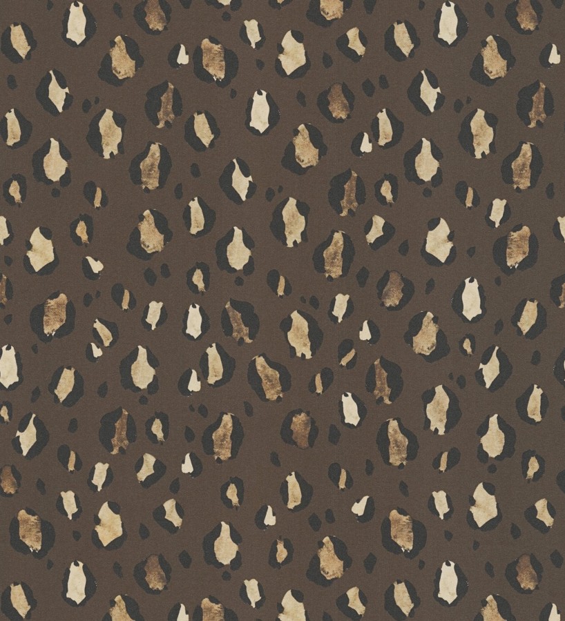 Papel pintado de leopardo clásico animal print  Leila Feline 684631